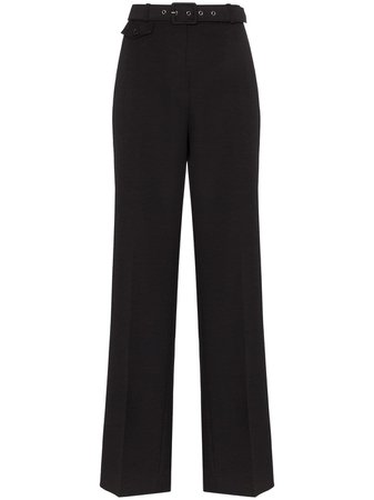 Black Givenchy High-Waisted Tailored Trousers | Farfetch.com