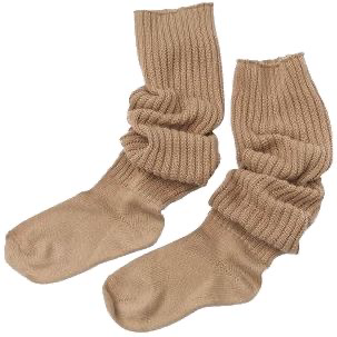 light brown long socks