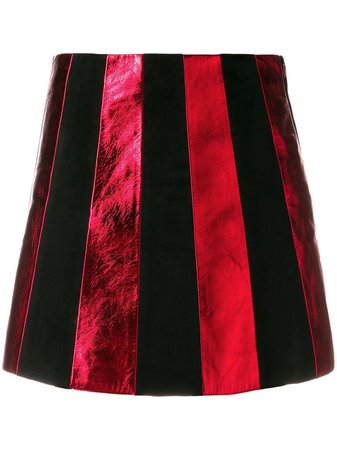 Miu Miu Striped Mini Skirt | Farfetch.com