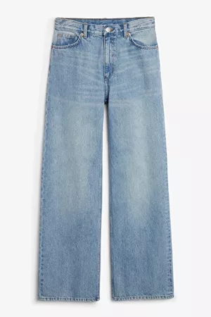 Yoko mid blue jeans - Mid blue - Jeans - Monki WW