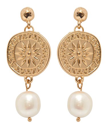 Coin & Pearl Earrings