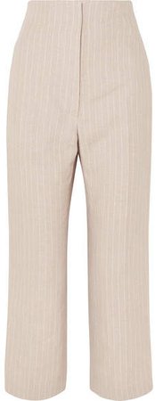 Racil - Arthur Pinstriped Linen Straight-leg Pants
