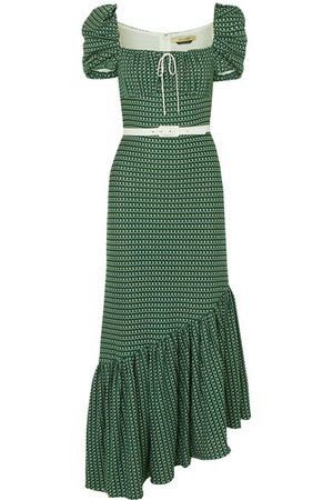Hellessy | Belted asymmetric crocheted cotton dress | NET-A-PORTER.COM