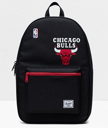 Herschel Supply Co. x NBA Chicago Bulls Settlement Black & Red Backpack | Zumiez