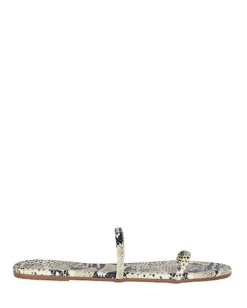 TKEES Studio Exotic Snake Flat Sandals | INTERMIX®