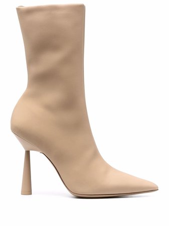 GIA BORGHINI Rosie Leather Ankle Boots - Farfetch
