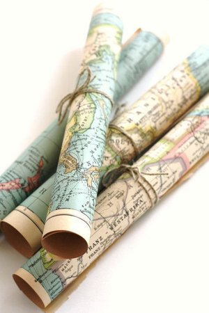 rolled up map - Google Search