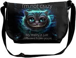 cheshire cat messenger bag - Google Search