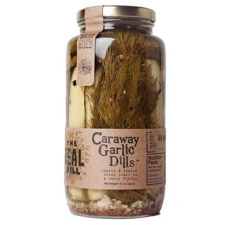 Caraway Garlic Dill Pickles jars