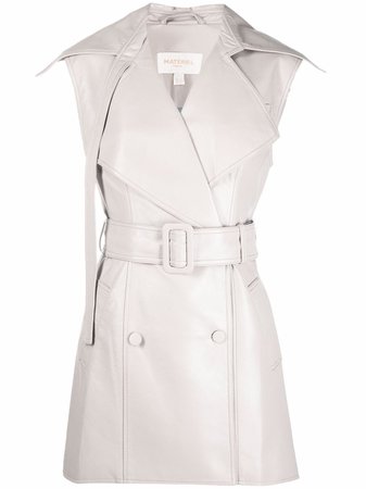 Materiel double-breasted Sleeveless Coat - Farfetch