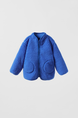blue Sherpa Zara jacket