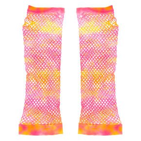 Ombre Fishnet Arm Warmers - Pink | Claire's US