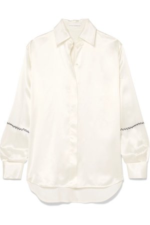 Victoria Beckham | Printed silk-satin shirt | NET-A-PORTER.COM