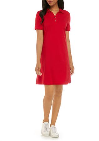 Kim Rogers® Women's Perfectly Soft Short Sleeve Polo Dress