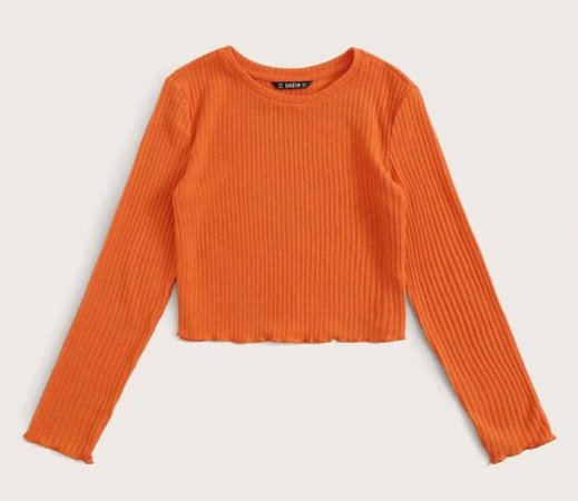 Orange Long Sleeve Shirt
