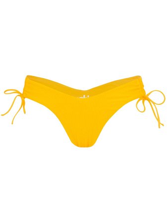 Yellow Frankies Bikinis Ruby V-Cut Bikini Bottoms For Women | Farfetch.com