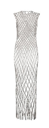 Balenciaga Basketball Crystal Chain Long Dress
