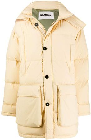 detachable fur collar puffer jacket