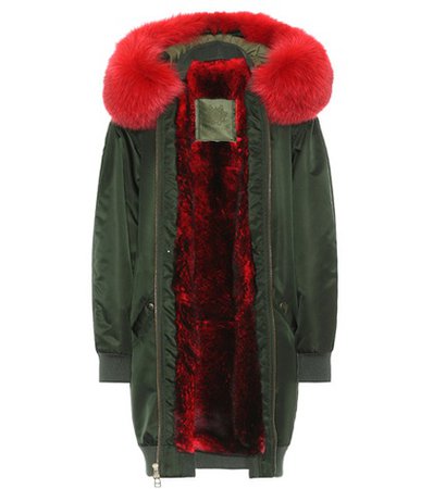 Exclusive to mytheresa.com – Long Bomber fur-lined coat