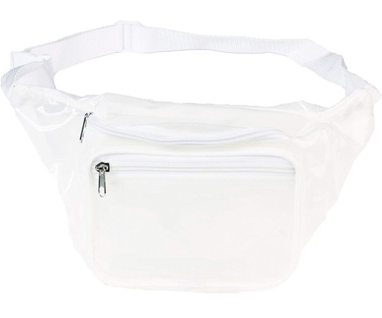 clear transparent fanny pack