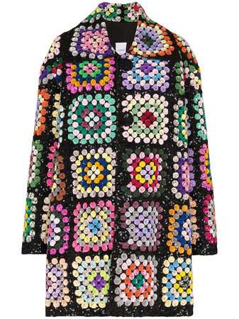 Ashish sequin-embellished Crochet Coat - Farfetch