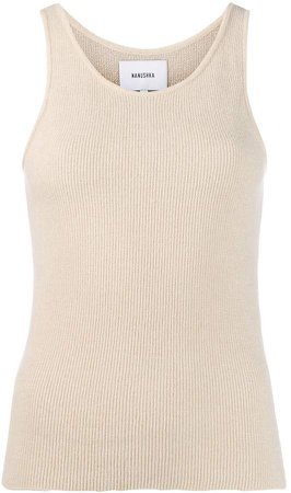Chenille knit tank top