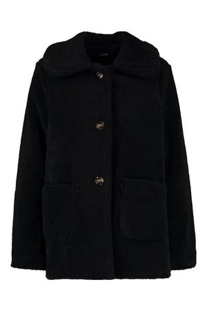 Teddy Faux Fur Coat | Boohoo