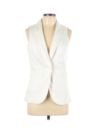 XOXO Solid White Tuxedo Vest Size L - 62% off | thredUP