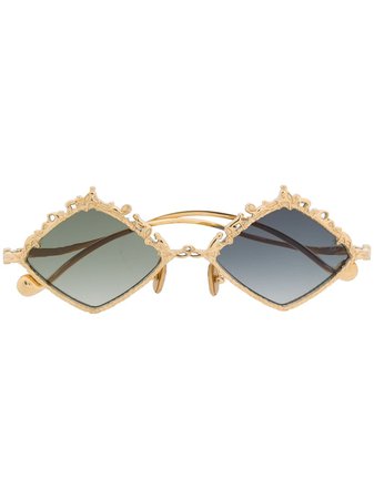 Anna Karin Karlsson Diamond Frame Tinted Sunglasses - Farfetch