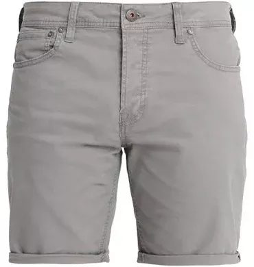 grey denim shorts