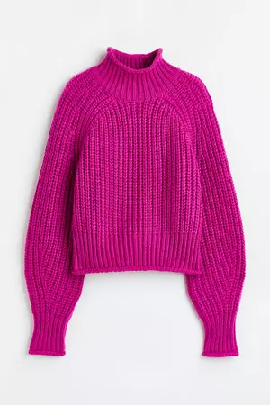 Knit Sweater - Cerise - Ladies | H&M US