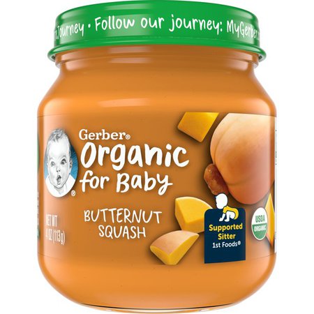 Gerber 1st Foods Organic for Baby Baby Food, Butternut Squash, 4 oz Jar - Walmart.com