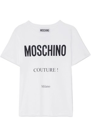 Moschino | Printed cotton-jersey T-shirt | NET-A-PORTER.COM