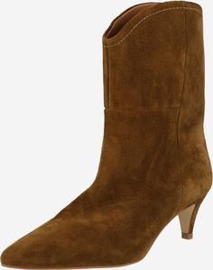Aboutyou camel brown suede boots - Jasmin