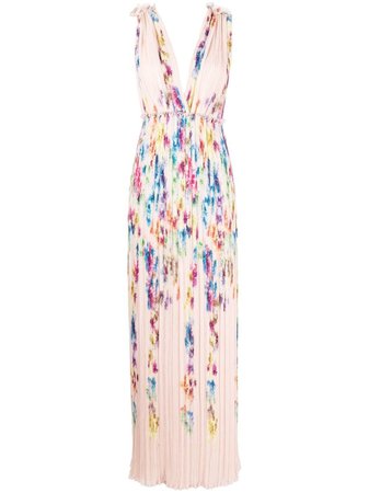 Costarellos floral-print Sleeveless Maxi Dress - Farfetch
