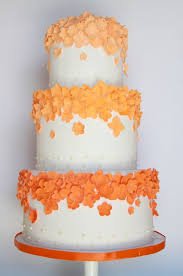 orange wedding cake - Google Search