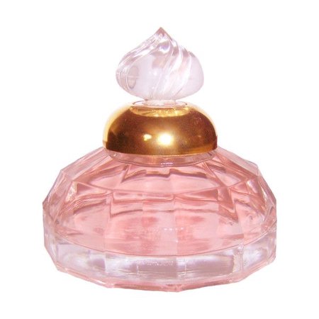 pink gold perfume bottle