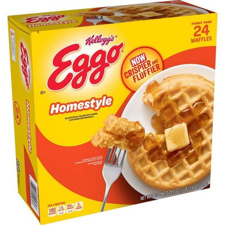 Kellogg's Eggo Frozen Waffles Homestyle - 24ct : Target