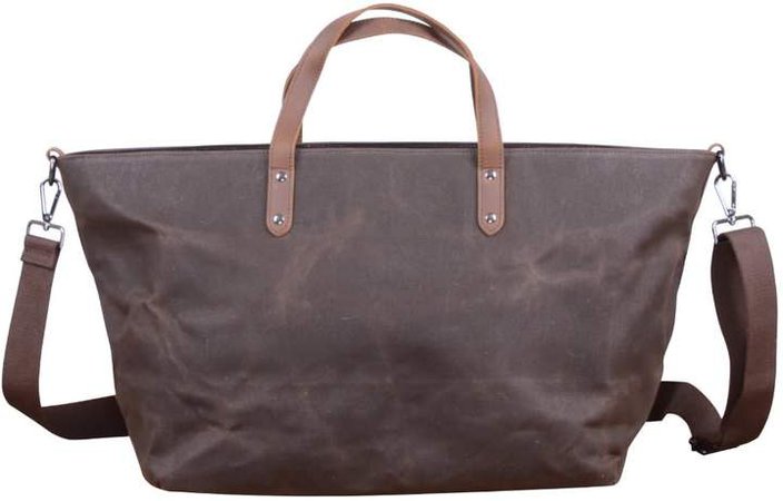 Touri Extra Large Tote Style Duffle In Chestnut Brown
