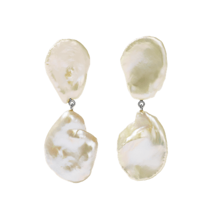 Petal Pearl Drop Earrings