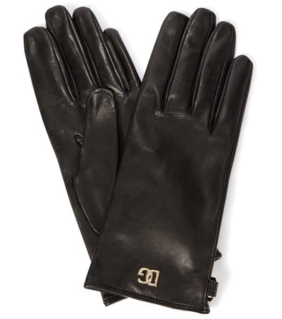 Dolce & Gabbana - Leather gloves | Mytheresa