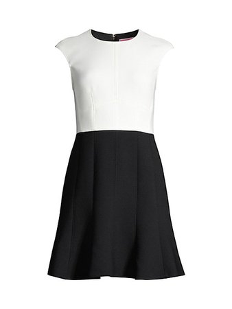 Kate spade new york Colorblocked Fit-And-Flare Dress