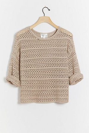 Bobbie Crochet Sweater | Anthropologie