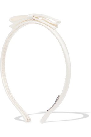 Miu Miu | Bow-detailed satin headband | NET-A-PORTER.COM