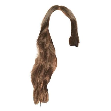 long wavy brown hair