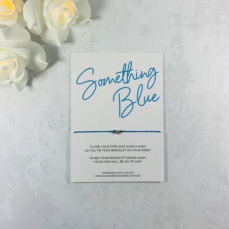 MOO and Me Designs - Etsy Something Blue Wedding Gift Something Blue Wish Bracelet | Etsy