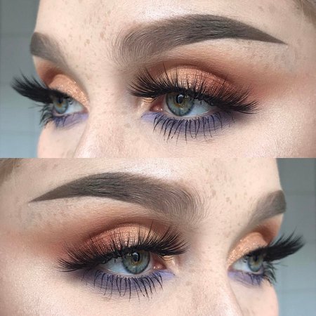 helenesjostedt sur Instagram : I used @anastasiabeverlyhills dipbrow pomade and browpowder in taupe, eyeshadows orange soda, blazing, copper shimmer and peach sorbet + a…