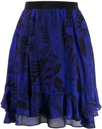 Dorothee Tiger print skirt