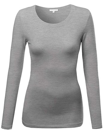 Light-Grey Long-Sleeve Shirt