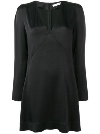 Black Givenchy Empire Line V-Neck Dress | Farfetch.com